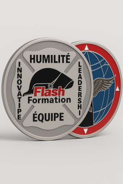 Challenge Coins Flash Formation