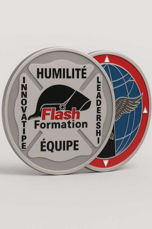 Challenge Coins Flash Formation