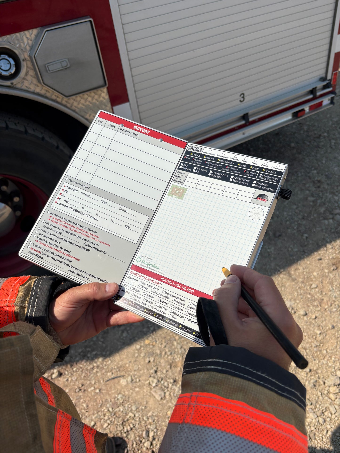 Tablette HERMÈS - Gestion d'intervention en secteur municipal