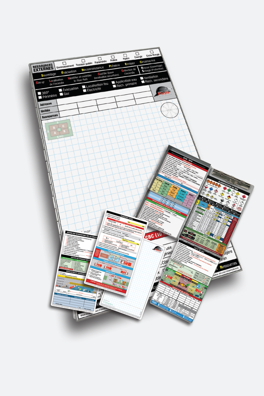 Tablette d'intervention et fiches aide-mémoire